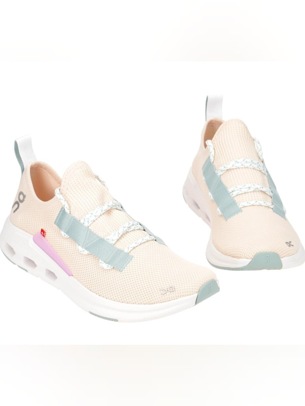 On cloud running sneakers size 8.5 yellow purple easy fawn surf lace up gym work